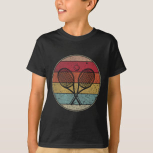 Camiseta Vintage Sunset Tênis Rackers Homens Mulheres Crian