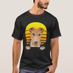 Camiseta Vintage Sunset Wire Fox Terrier Cog