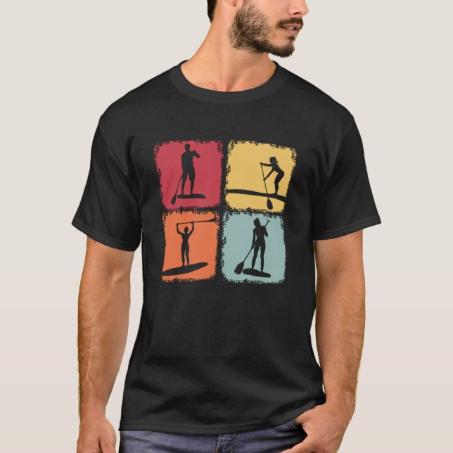 Camiseta Vintage SUP Paddleboard Stand Up Paddleboard Board (Frente)