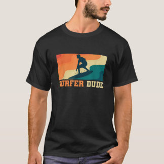 Camiseta Vintage Surfer Duo Surfing Surfing T Shirt