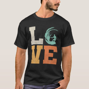 Camiseta Vintage Surfer Retro Love Surfing Boys Re
