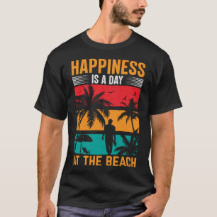 Camiseta Vintage Surfer Retro Surfing Beach Summer Vacation
