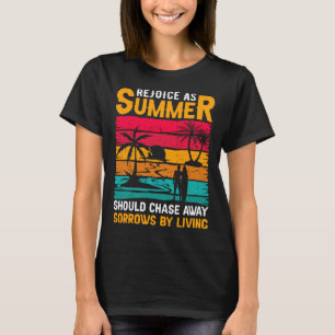 Camiseta Vintage Surfer Retro Surfing Beach Summer Vacation