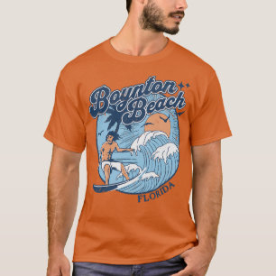 Camiseta Vintage Surfing Boynton Beach Retro, anos 70