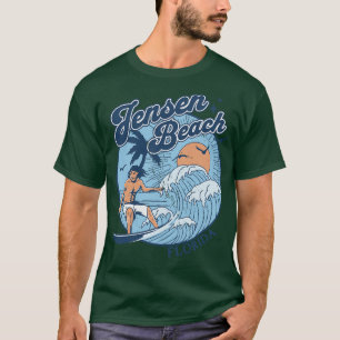Camiseta Vintage Surfing Jensen Beach Florida Retro S.