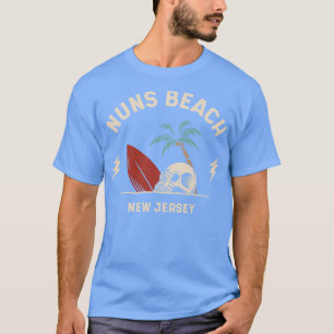 Camiseta Vintage Surfing Nuns Beach New Jersey Retro Surf S