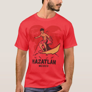 Camiseta Vintage Surfing Youll Love Mazatlan Mexico Retro S