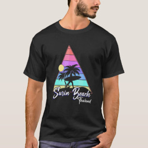 Camiseta Vintage Surin Beach Tailândia Surfing
