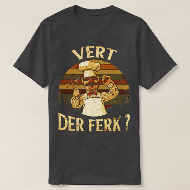 Camiseta VINTAGE Swedish Chef Bolsa (Frente do Design)