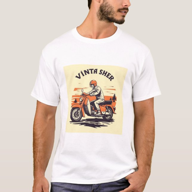 Camiseta Vintage, t-shirt retrô (Frente)