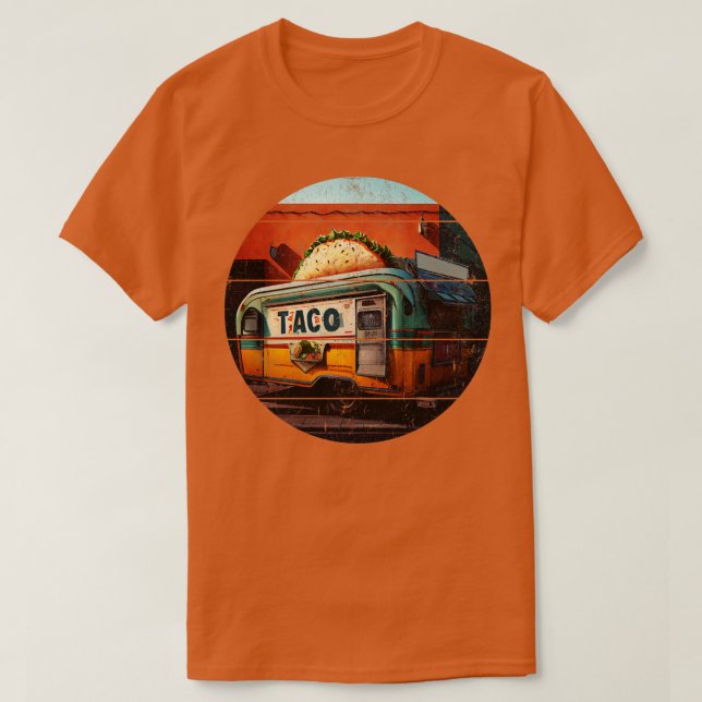 Camiseta Vintage Taco Truck (Frente do Design)
