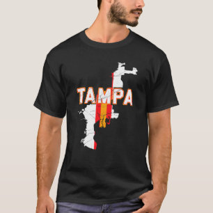 Camiseta Vintage TAMPA Florida Tampa Map Women Girls B