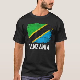 Camiseta Vintage Tanzania Flag Para Tanzaniano