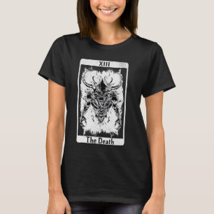 Camiseta Vintage Tarot Card Death Satanic Occult Satã Unho