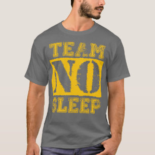 Camiseta Vintage Team No leep Dourado Text