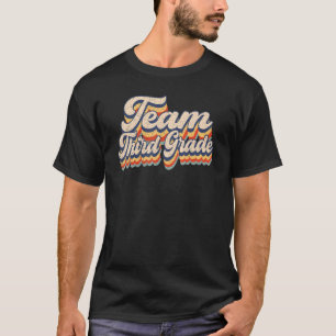 Camiseta Vintage Team Third Grade Back To School Teacher St