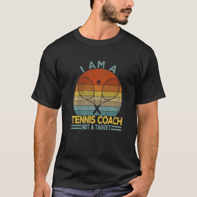 Camiseta Vintage Tennis Coach  Tennis Coaching Quote Retro (Frente)