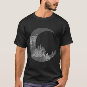 Camiseta Vintage Tent no acampamento de montanha ao ar livr