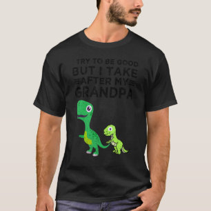 Camiseta Vintage Tento Ser Bom Mas Eu Pego Depois do Meu Av