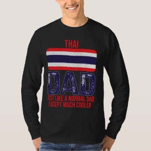 Camiseta Vintage Thai Pai Thailand Flag For Padre Day