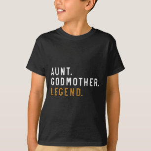 Camiseta Vintage Tia Madrinha Legenda Mães Engraçadas