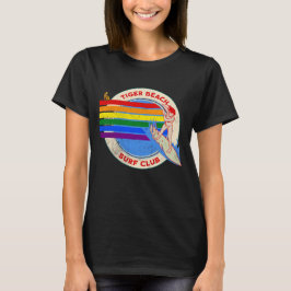 Camiseta Vintage Tiger Beach Surf Club Retro Arco-