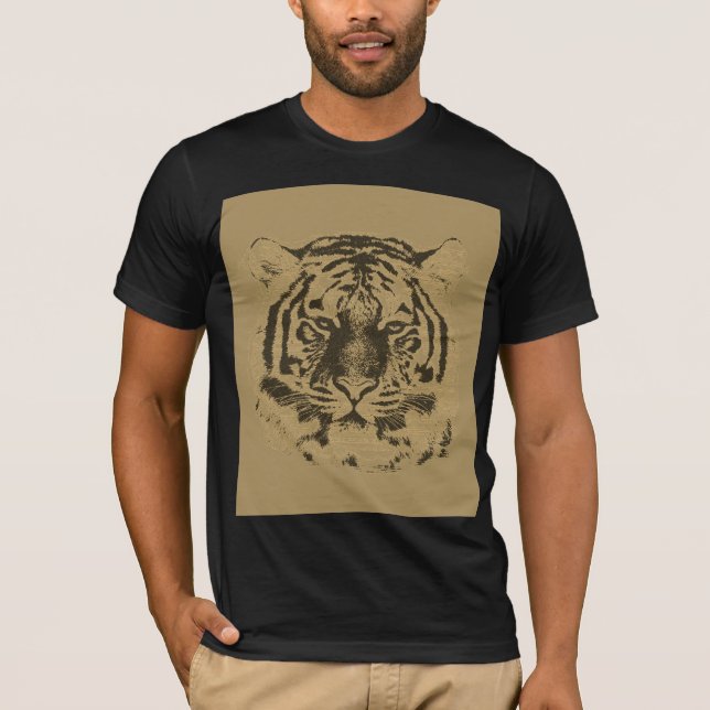 Camiseta Vintage Tiger Face (Frente)