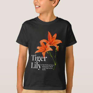 Camiseta Vintage Tiger Lily Flower Aestic Gardening Natu