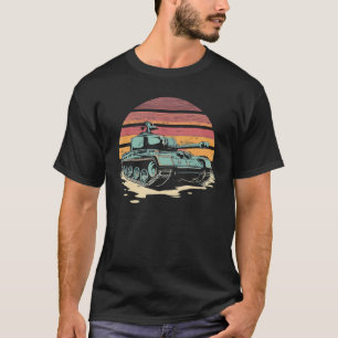 Camiseta Vintage Tiger Tank Segunda Guerra Mundial