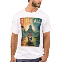 Camiseta Vintage Tikal Guatemala Jaguar