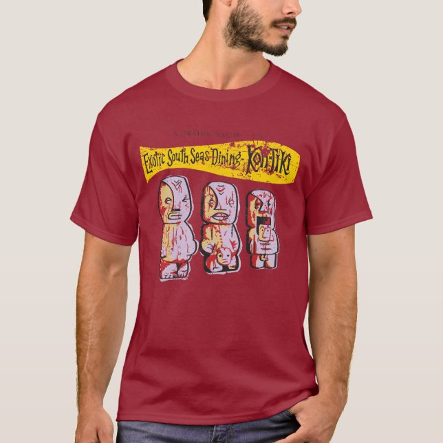 Camiseta Vintage Tiki Bar Kon-Tiki (Frente)
