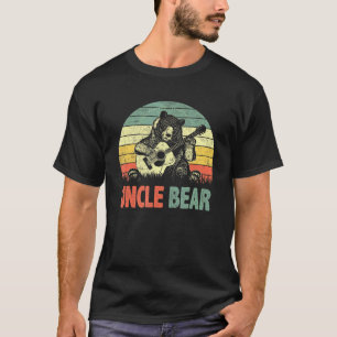 Camiseta Vintage Tio Bear Retro Pai Guitar