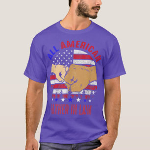 Camiseta Vintage Todo O Pai Americano Na Lei 4 De Julho Pat