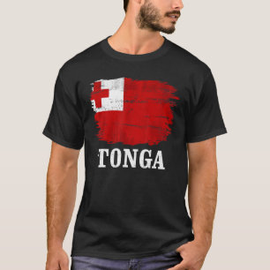 Camiseta Vintage Tonga Flag For Tongan