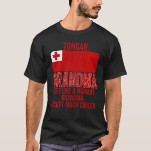Camiseta Vintage Tongan Avó Tonga Bandeira Para O Dia Da M