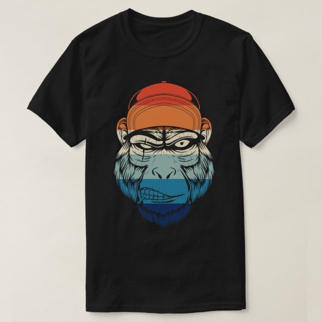 Camiseta Vintage Tough Gorilla (Frente do Design)