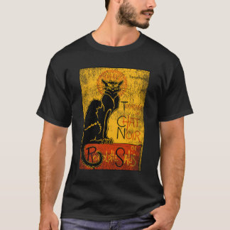 Camiseta Vintage Tour Du Chat Noir Black Cat Gift Para Hall