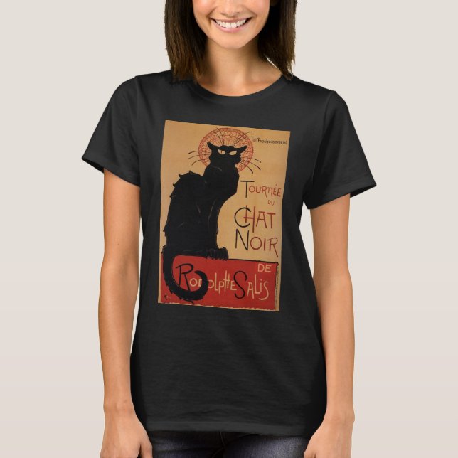 Camiseta Vintage Tournée du Chat Noir, Théophile Steinlen (Frente)