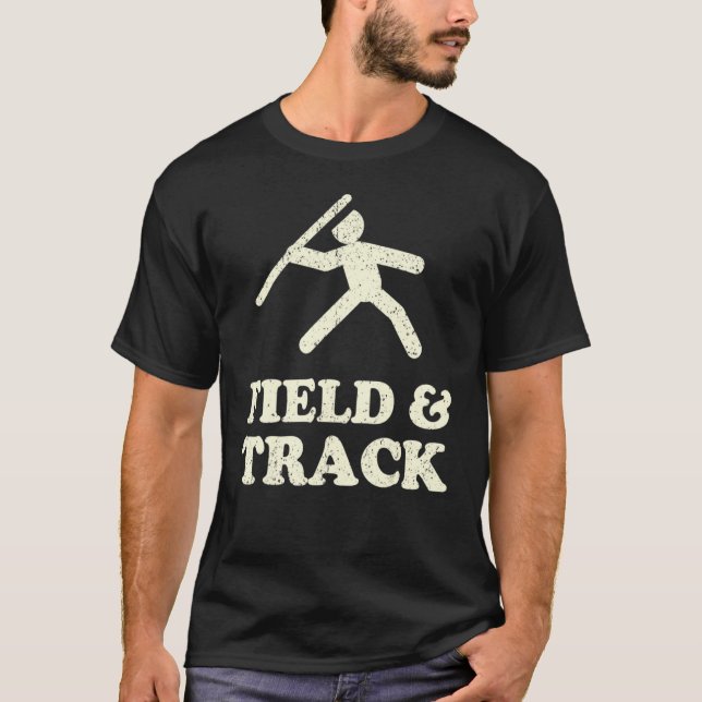 Camiseta Vintage Track & Field Thwing Coach Javelin Shot (Frente)