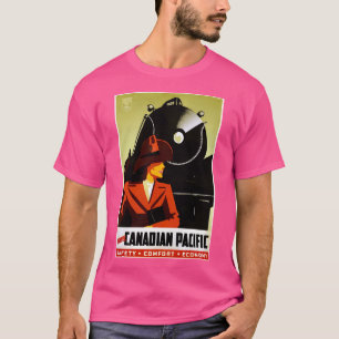 Camiseta Vintage Train Art