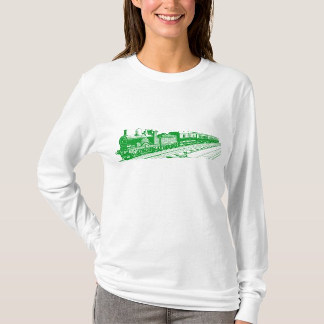 Camiseta Vintage Train - Grass Green (Frente)