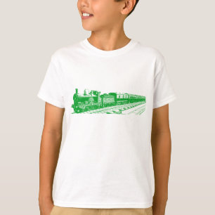 Camiseta Vintage Train - Grass Green