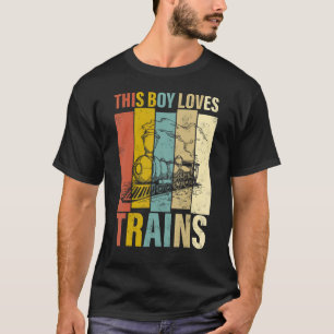 Camiseta Vintage Train Shirt Este Rapaz Adora Comboios Loco