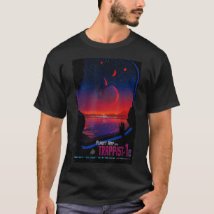 Camiseta Vintage Trappist1 Planet Space Viagem Science Teac