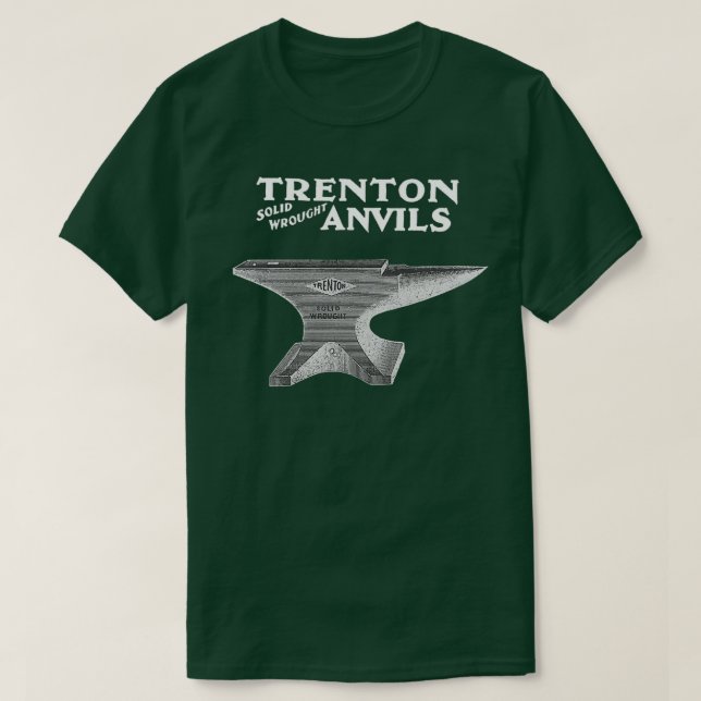 Camiseta Vintage Trenton Anvil Blacksmithing T (Frente do Design)