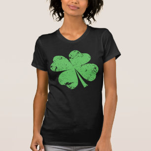 Camiseta "Vintage" trevo de 4 folhas