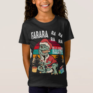 Camiseta Vintage Trex Christmas Dinossaur Funny Farara Ra R