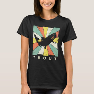 Camiseta Vintage Trout Fish Retro Style Animal