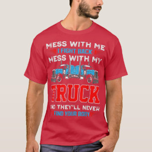 Camiseta Vintage Truck Driver Mechanic Trucker Tee