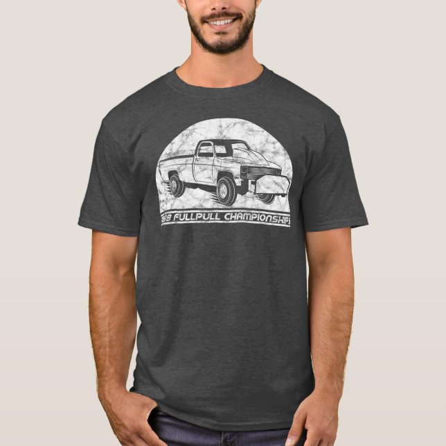 Camiseta Vintage Truck Pulando Vintage Retro 4x4 Caminhão (Frente)